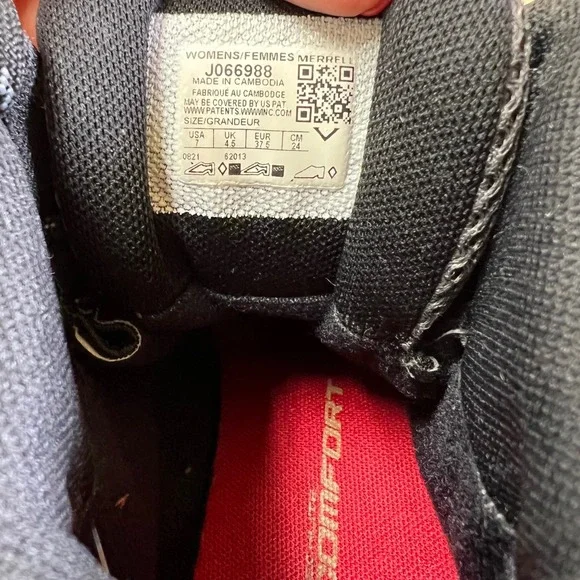 Merrell Womens Hiking Boots Gore Tex Gray Light Blue Sz 7 Waterproof Trail Shoes - Picture 4 of 16